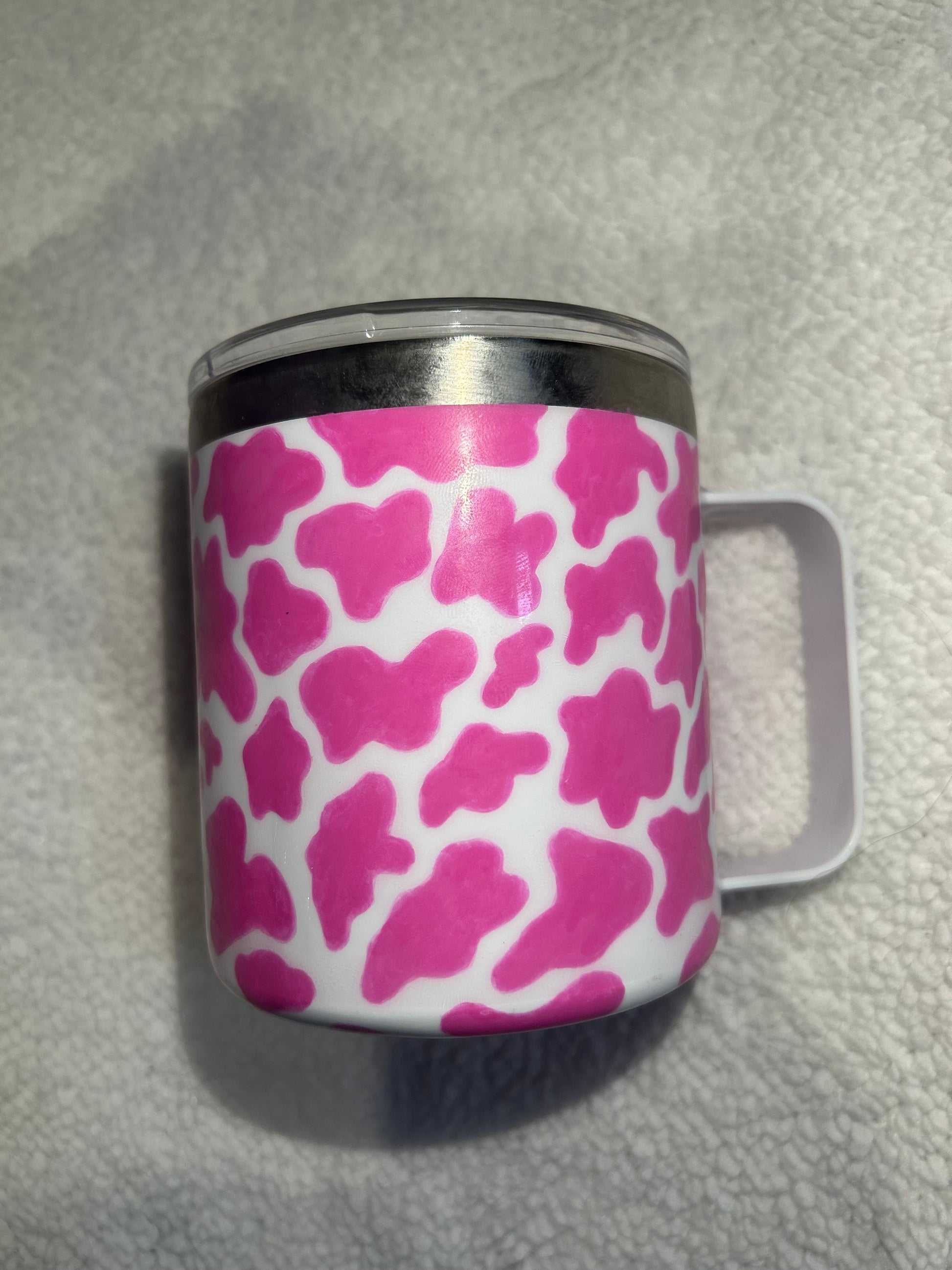 PINK COW PRINT MUG WAFFLE RACE