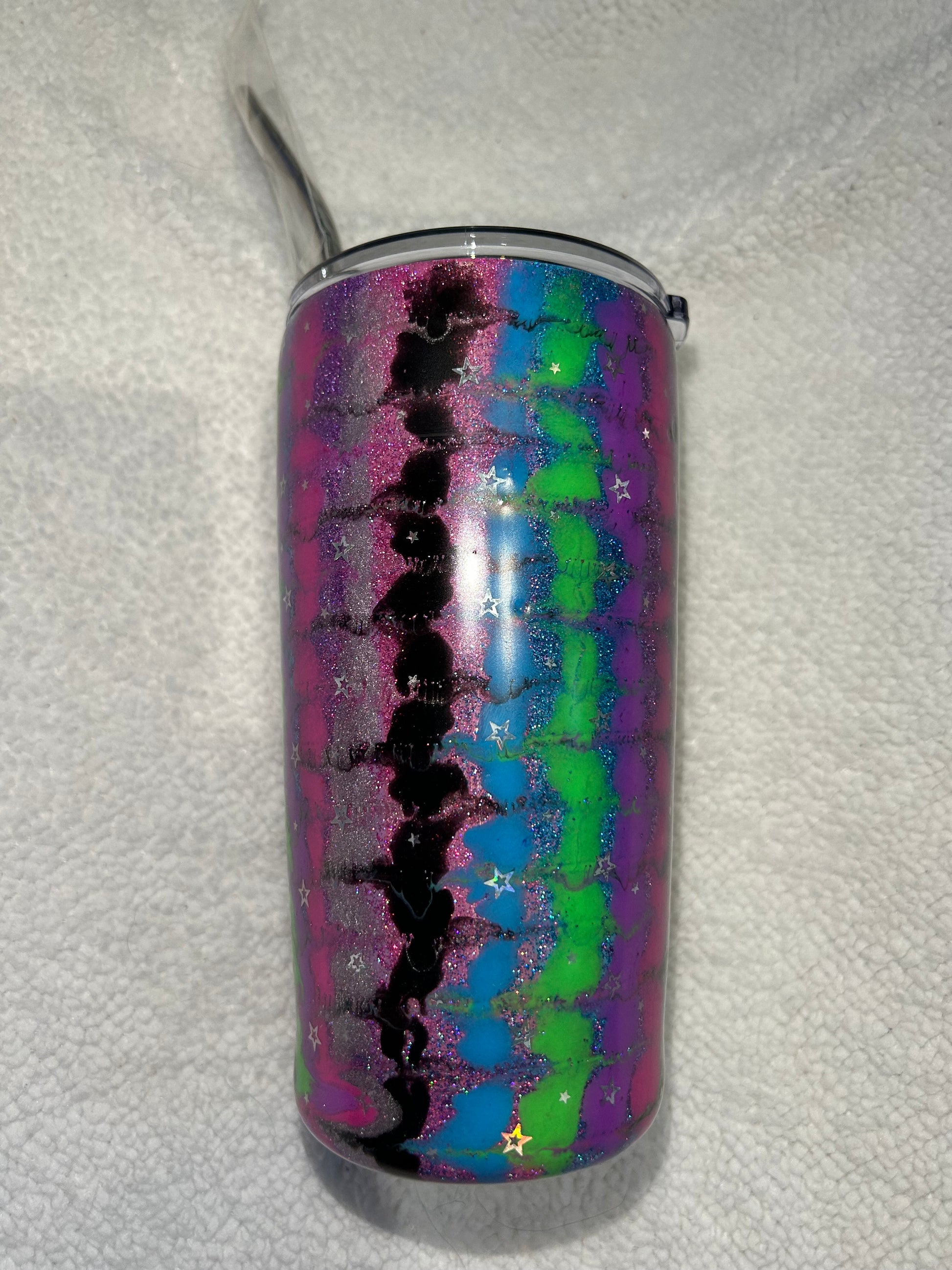 Glitter galaxy 20oz tumbler