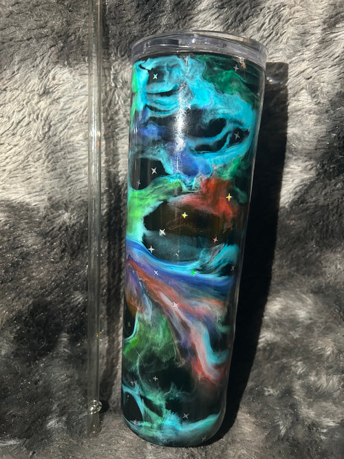 20oz Galaxy Ink Swirl Tumbler